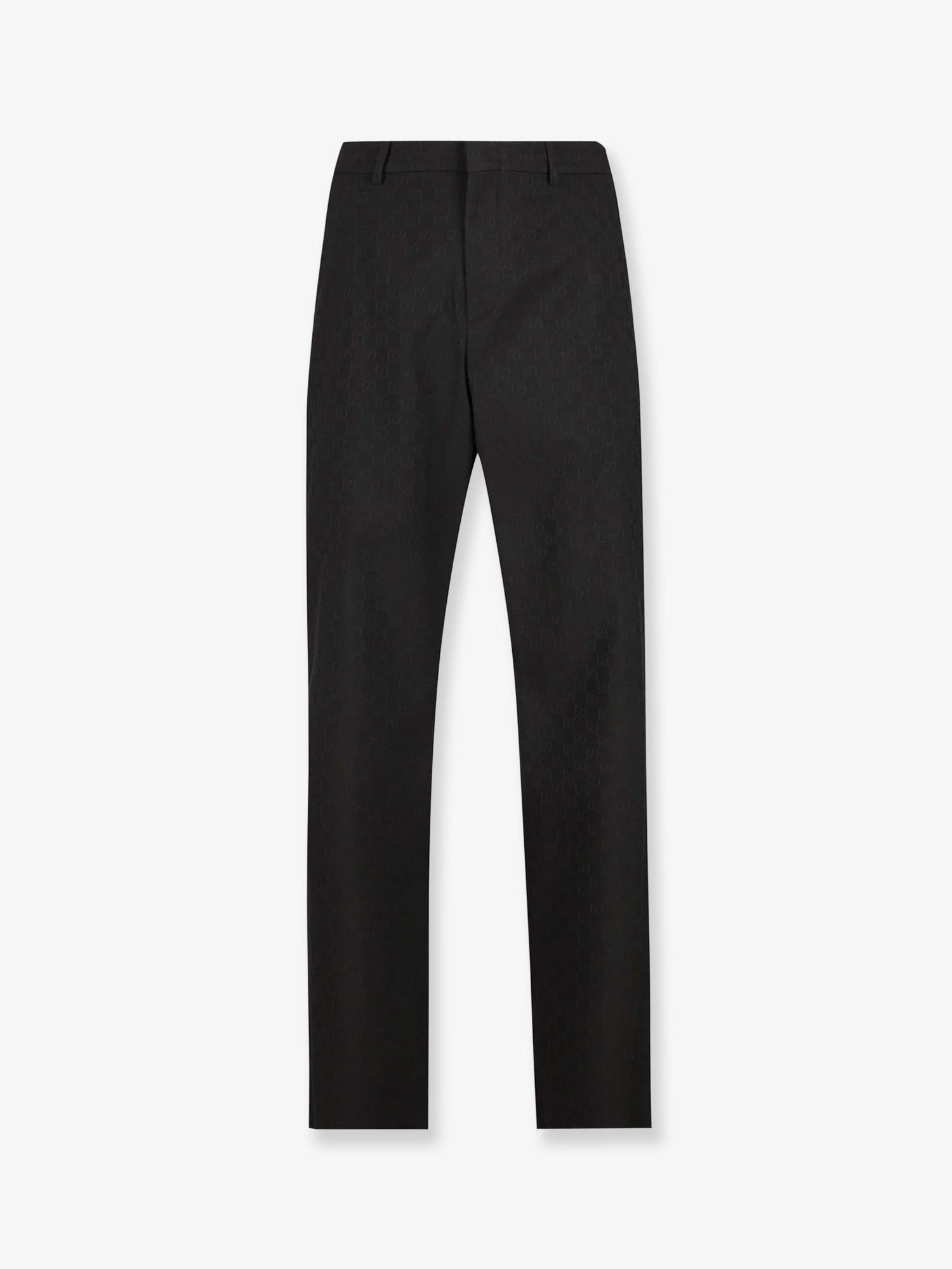 Gucci Men's GG Wool Blend Trousers Black