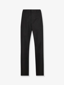 Gucci Men's GG Wool Blend Trousers Black