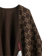 Gucci GG Wool Cape Brown