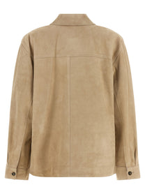 Weekend Max Mara Ghiera Leather Jacket Beige