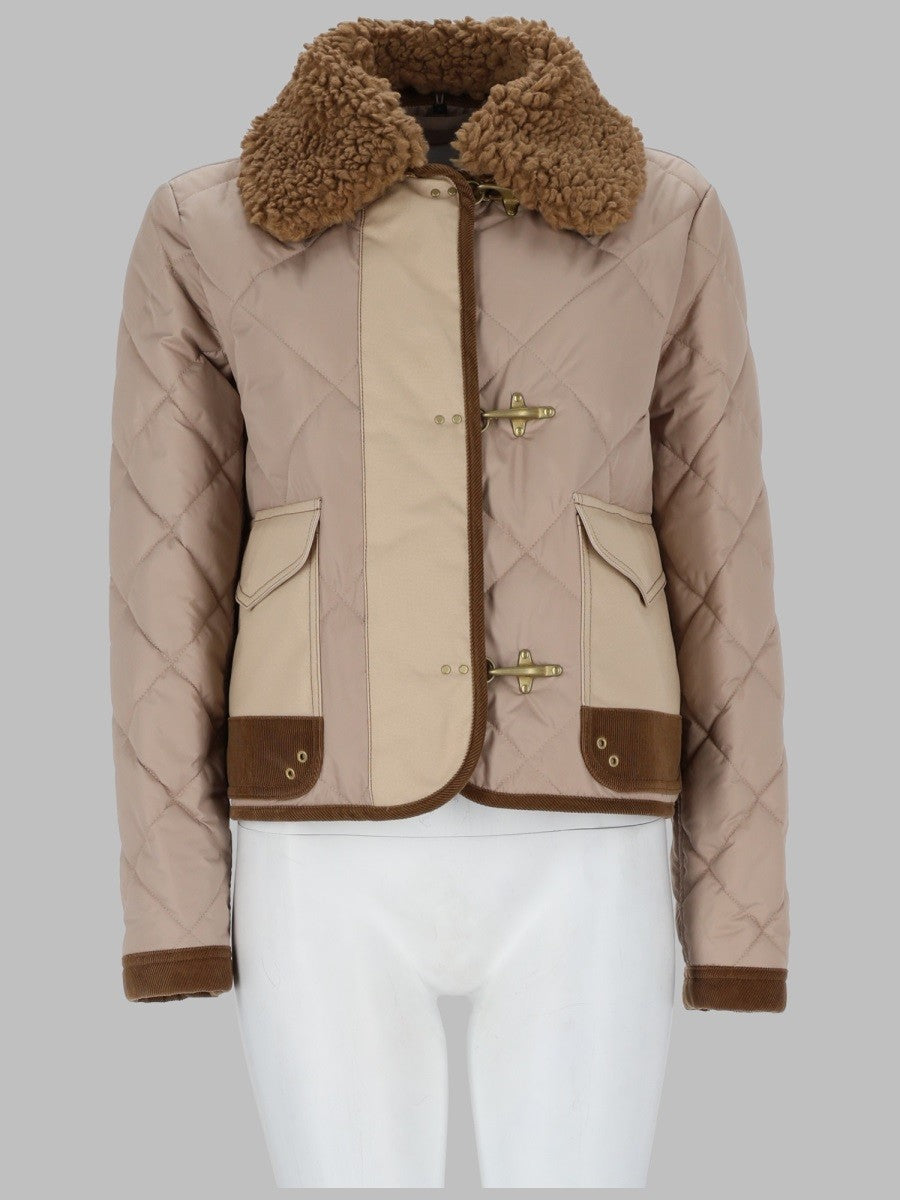 Fay Women's Giacca Ganci in Tessuto Tecnico Beige