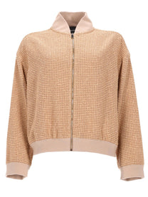 Fabiana Filippi Women's Giacca Bomber Con Dettaglio Paillettes Beige