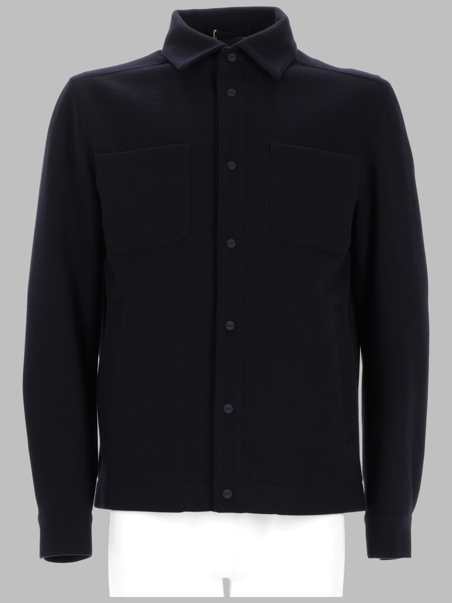 Herno Men's Giacca Con Bottoni Automatici Blue