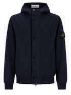 Stone Island Men's Hooded Jacket Blue