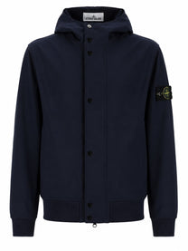 Stone Island Men's Giacca Con Cappuccio Blue
