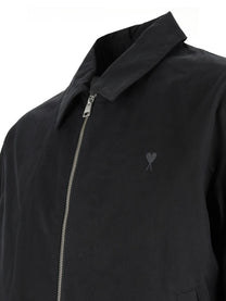 Ami Paris Men's Giacca Con Zip Black