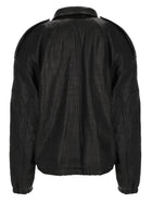 Saint Laurent Women's Leather Cordo Jacket Black, view 3