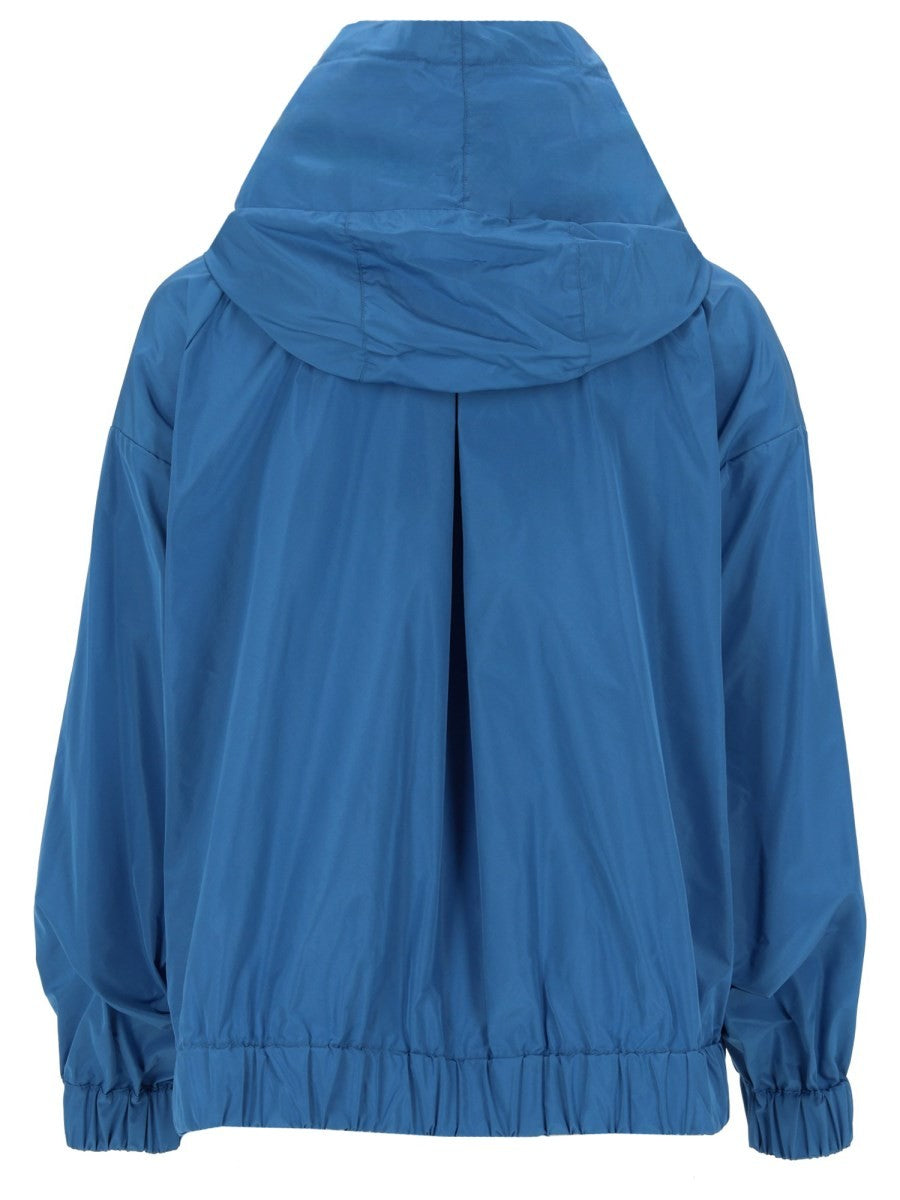 S MAX MARA Women's Giacca Corta in Taffetà Antigoccia Blue