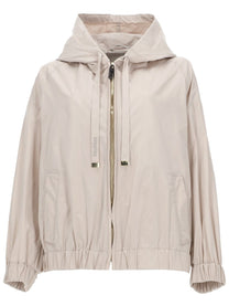 S MAX MARA Women's Giacca Corta in Taffetà Antigoccia Beige