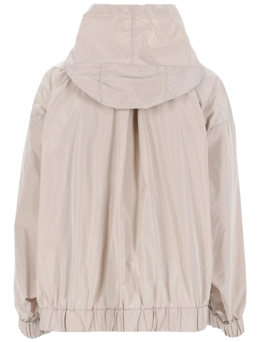 S MAX MARA Women's Giacca Corta in Taffetà Antigoccia Beige