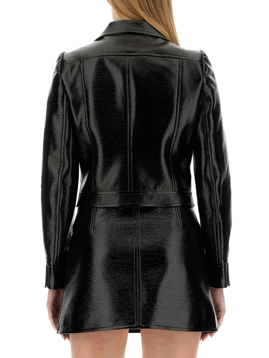 courrèges Women's Giacca Crop Con Black
