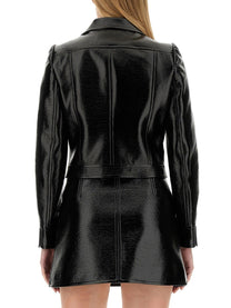 courrèges Women's Giacca Crop Con Black