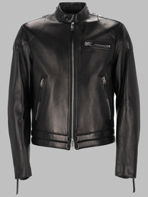 Tom Ford Men's Nappa Flower Motociclista Jacket Black