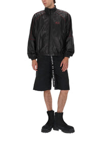 Balenciaga Men's Giacca DA Tuta in Pelle Black