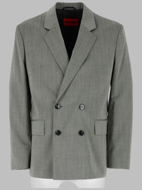 HUGO BOSS Men's Giacca Doppiopetto Karlo Green