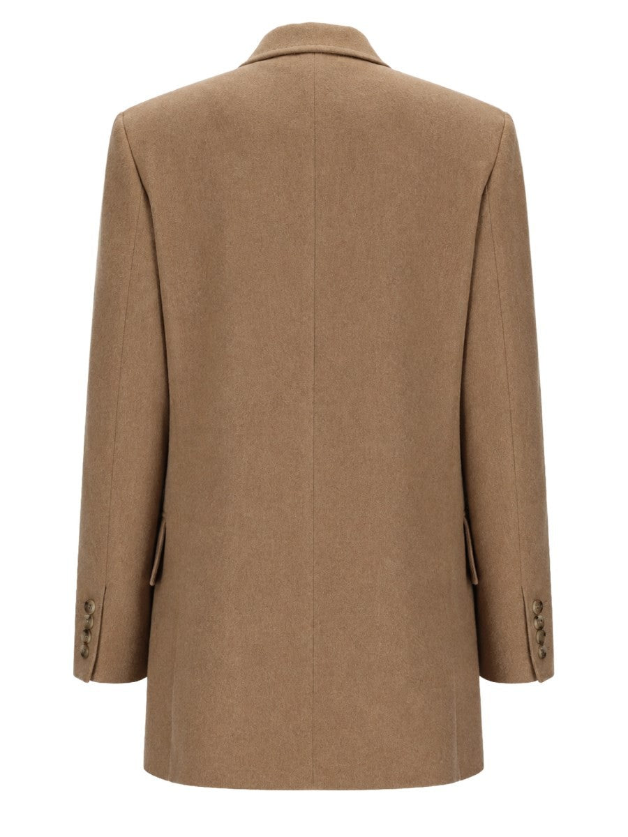 Max Mara Women's Double-Breasted Olimpia Jacket Beige, view 4