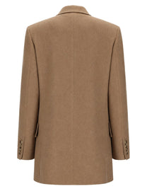 Max Mara Women's Double-Breasted Olimpia Jacket Beige, view 4