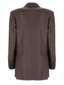 Max Mara Women's Double-Breasted Olimpia Jacket Brown