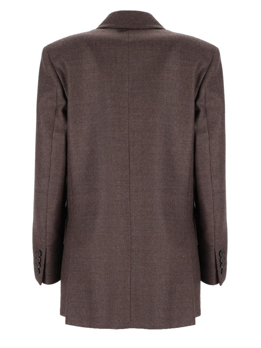 Max Mara Women's Double-Breasted Olimpia Jacket Brown