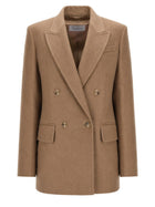 Max Mara Women's Double-Breasted Olimpia Jacket Beige