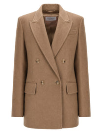 Max Mara Women's Double-Breasted Olimpia Jacket Beige