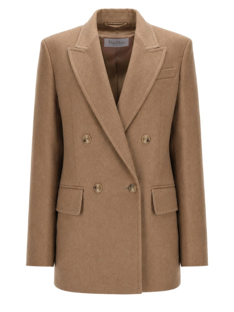 Max Mara Women's Double-Breasted Olimpia Jacket Beige
