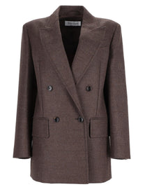 Max Mara Women's Double-Breasted Olimpia Jacket Brown