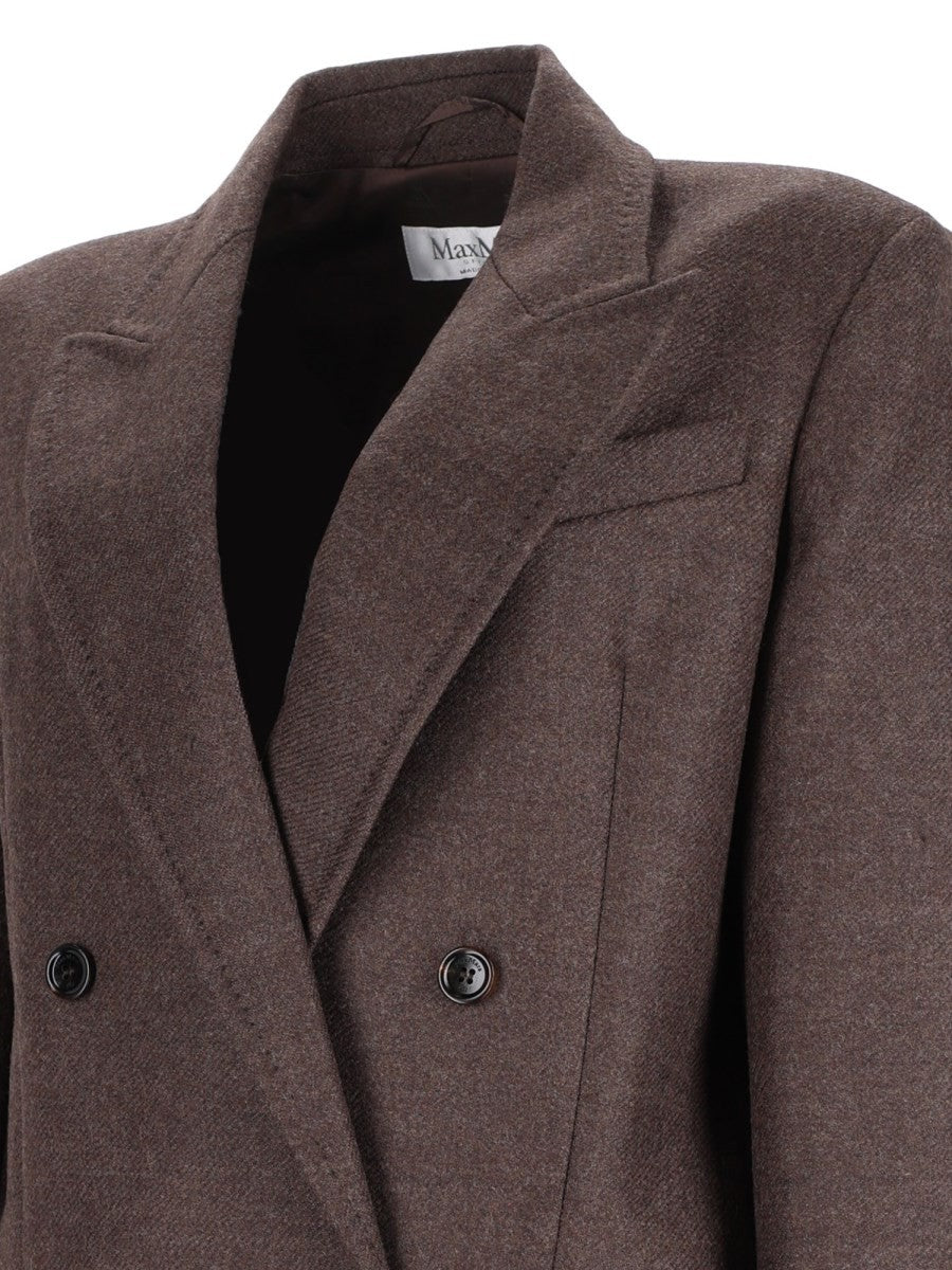 Max Mara Women's Double-Breasted Olimpia Jacket Brown