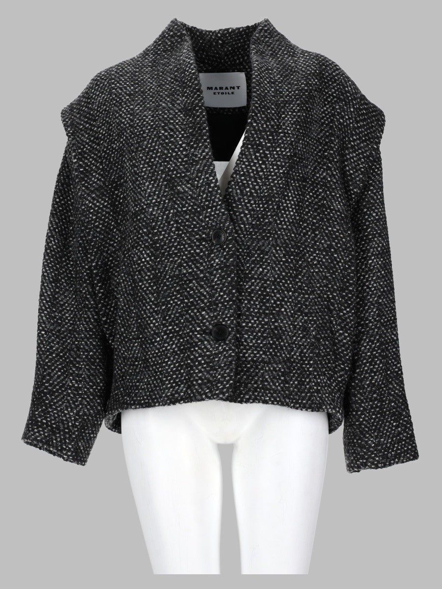 Isabel Marant Étoile Women's Giacca Drogo in Lana Spigata Grey
