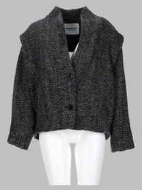 Isabel Marant Étoile Women's Giacca Drogo in Lana Spigata Grey