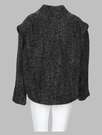 Isabel Marant Étoile Women's Giacca Drogo in Lana Spigata Grey