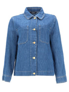 S MAX MARA Women's Chambray Galante Jacket Blue