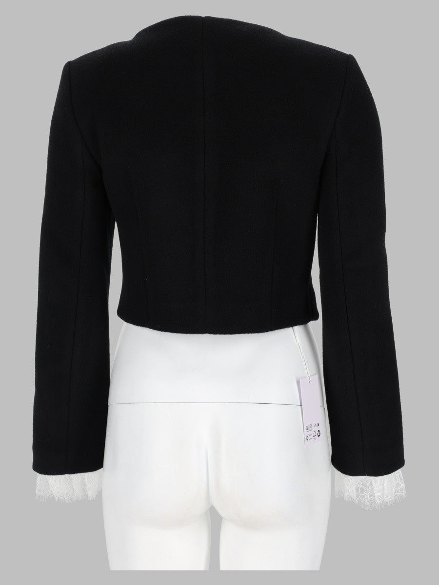 self-portrait Women's Giacca Imbottita Con Bottoni Black