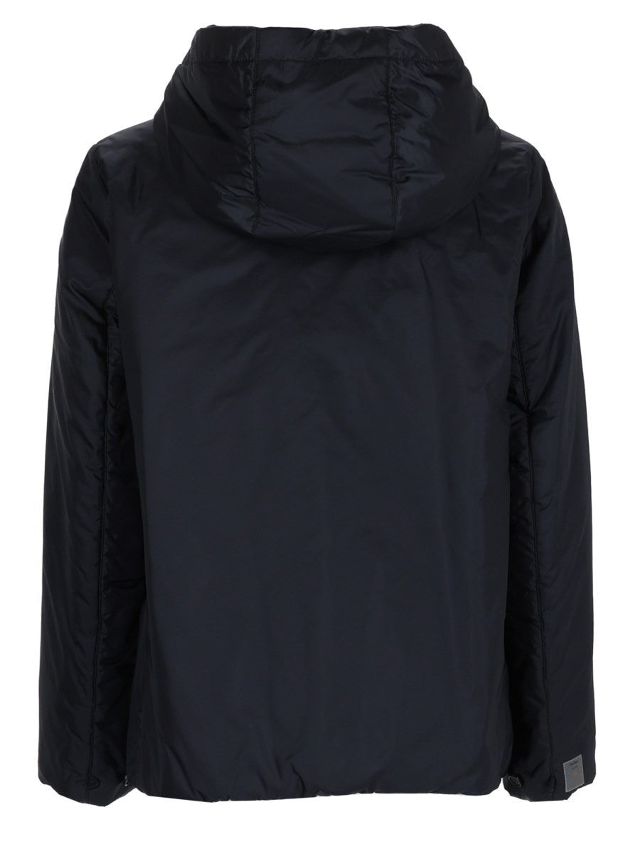 S MAX MARA Women's Padded Jacket with Hooded in Tela Antigoccia Blue, view 2