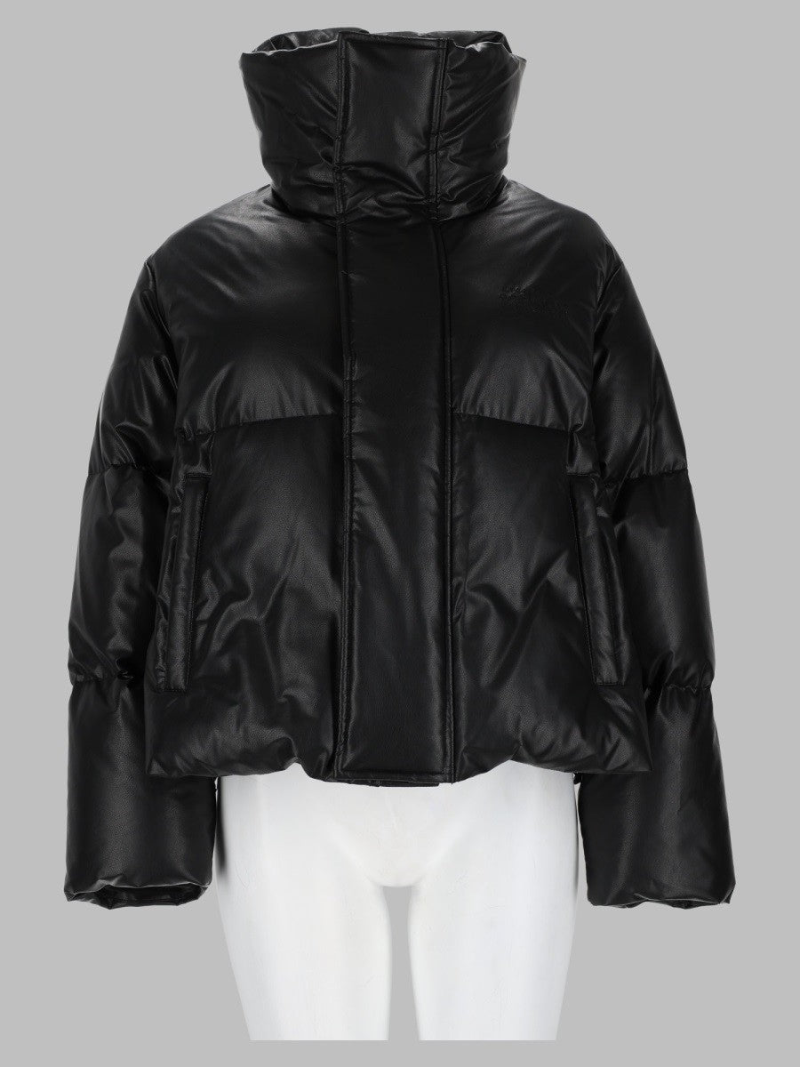 MM6 Maison Margiela Women's Giacca Imbottita in Ecopelle Black