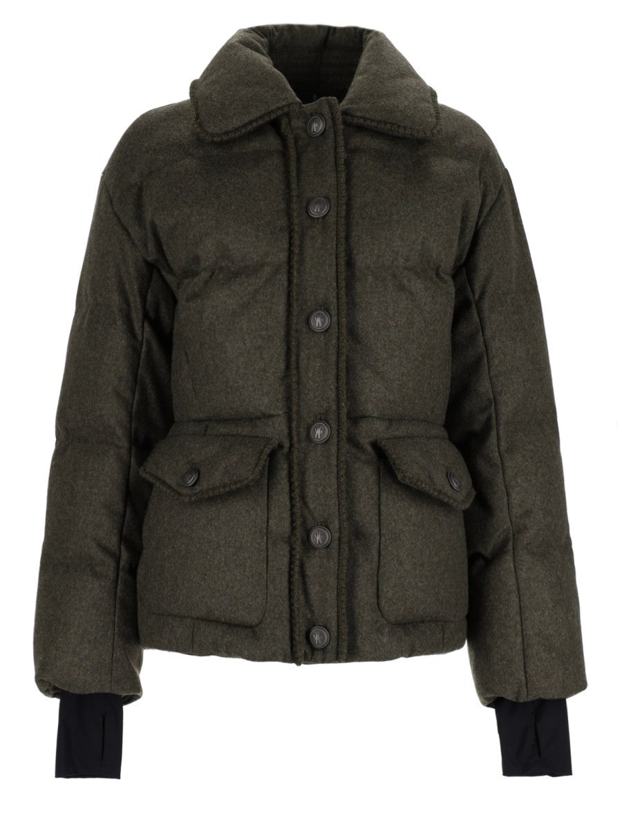 Moncler Grenoble Women's Padded Monteain Jacket Grey