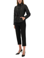 Michael Kors Women's Padded Quilted Jacket with Belt Black, view 2