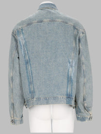 Maison Margiela Men's Giacca in Denim Taped Blue