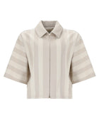 Fendi Women's Drill Pequin Jacket Beige