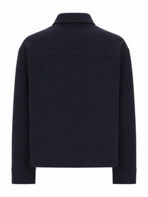 Gucci Men's Giacca in Jersey DI Cotone Con Ricamo Blue