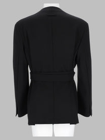 Fear Of God Men's Giacca in Lana Con Cintura Black