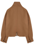 Nine:Inthe:Morning Women's Wool Jacket Brown, view 2