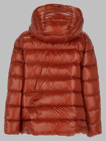 Herno Women's Giacca in Nylon Ultralight Melange Effetto Visone Red