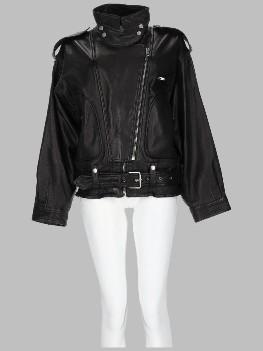 ISABEL MARANT Women's Giacca in Pelle Dagnello Black