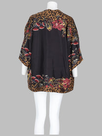 ETRO Women's Giacca in Seta Con Stampa Multicolor