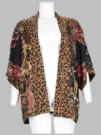 ETRO Women's Giacca in Seta Con Stampa Multicolor