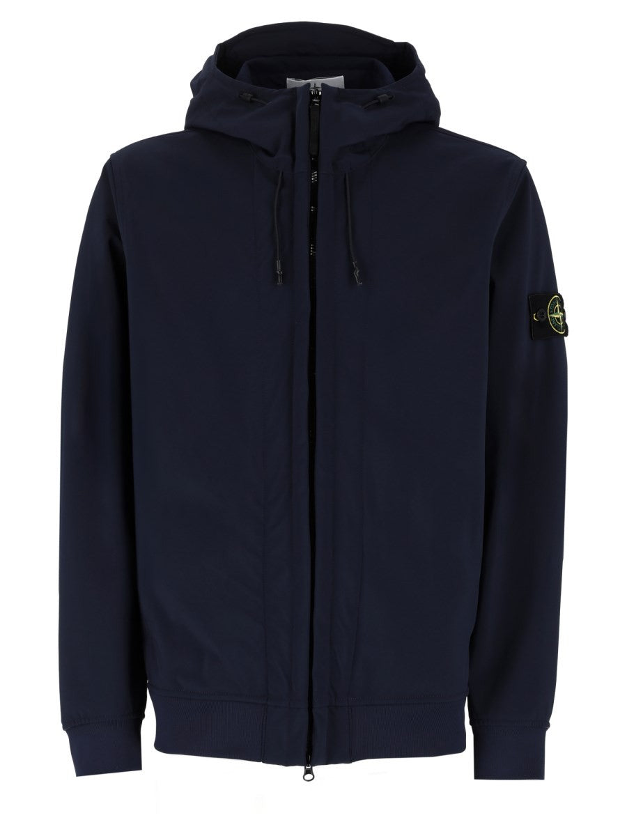 Stone Island Men's Giacca in Tessuto Tecnico Due Strati Blue