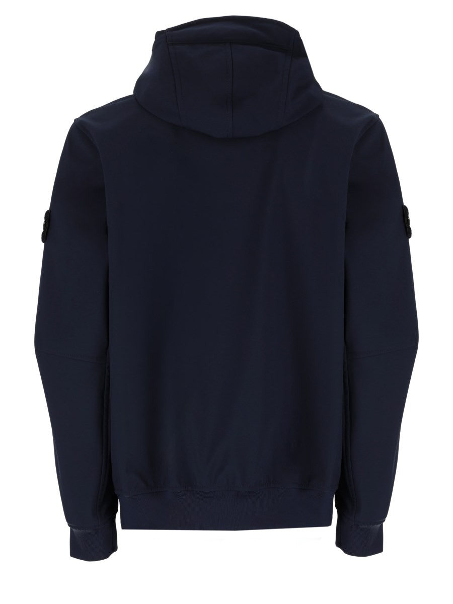 Stone Island Men's Giacca in Tessuto Tecnico Due Strati Blue