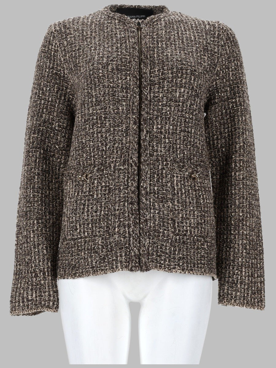 Fabiana Filippi Women's Giacca in Tweed Beige