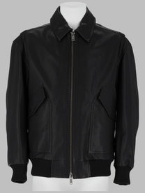 BOSS Men's Giacca Josual in Pelle Black